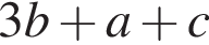 3b плюс a плюс c