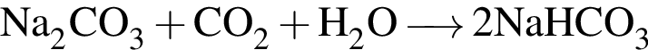 \ChemFormNa_2CO_3 плюс CO_2 плюс H_2O \reactrarrow0pt0.5 cm2NaHCO_3