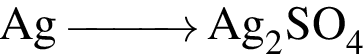\ChemFormAg \reactrarrow0pt1 cm Ag_2SO_4