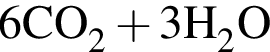 \ChemForm6CO_2 плюс 3H_2O