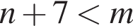 n плюс 7 мень­ше m