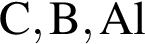 \ChemFormC, B, Al