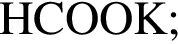 \ChemFormHCOOK;