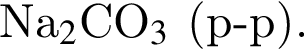Na$_2$CO$_3$ левая круг­лая скоб­ка р минус р пра­вая круг­лая скоб­ка .
