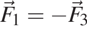 \vecF_1= минус \vecF_3