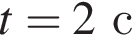 t=2с