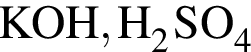 \ChemFormKOH, H_2SO_4