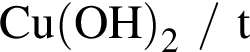 \ChemFormCu левая круг­лая скоб­ка OH пра­вая круг­лая скоб­ка _2 /t