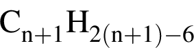 \ChemFormC_n плюс 1H_2 левая круг­лая скоб­ка n плюс 1 пра­вая круг­лая скоб­ка минус 6