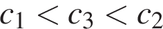 c_1 мень­ше c_3 мень­ше c_2