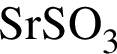 \ChemFormSrSO_3