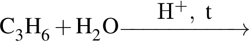 \ChemFormC_3H_6 плюс H_2O \reactrarrow0pt2 cmH в сте­пе­ни п люс ,t