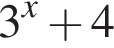 3 в степени x плюс 4