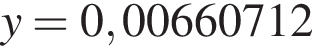 y=0,00660712