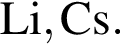 \ChemFormLi, Cs.