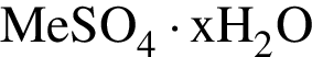 \ChemFormMeSO_4 умно­жить на xH_2O