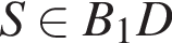 S при­над­ле­жит B_1D