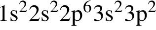 \ChemForm1s в квад­ра­те 2s в квад­ра­те 2p в сте­пе­ни 6 3s в квад­ра­те 3p в квад­ра­те 
