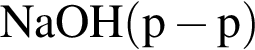 \ChemFormNaOH левая круг­лая скоб­ка p минус p пра­вая круг­лая скоб­ка 