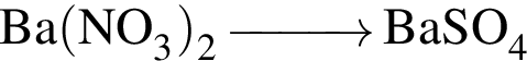\ChemFormBa левая круг­лая скоб­ка NO_3 пра­вая круг­лая скоб­ка _2 \reactrarrow0pt1 cm BaSO_4