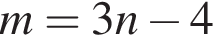 m=3n минус 4
