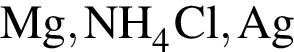 \ChemFormMg, NH_4Cl, Ag