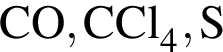 \ChemFormCO, CCl_4, S