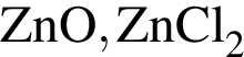 \ChemFormZnO, ZnCl_2