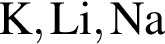\ChemFormK, Li, Na