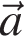 \vec a