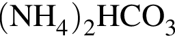 \ChemForm левая круг­лая скоб­ка NH_4 пра­вая круг­лая скоб­ка _2HCO_3
