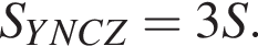 S_YNCZ=3S.