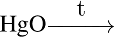 \ChemFormHgO\reactrarrow0pt1 cmt