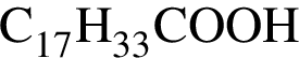 \ChemFormC_17H_33COOH