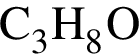 \ChemFormC_3H_8O