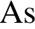 \ChemFormAs