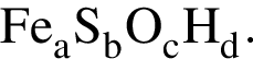 \ChemFormFe_aS_bO_cH_d.