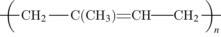 \put левая круг­лая скоб­ка минус 20, минус 250 пра­вая круг­лая скоб­ка \tetrahedral% 0==CH$_2$;2==\leftpolymer;% ;4==C левая круг­лая скоб­ка CH$_3$ пра­вая круг­лая скоб­ка \dbond CH\sbond\tetrahedral0==CH$_2$;2== левая круг­лая скоб­ка yl пра­вая круг­лая скоб­ка ;% 4==polymern;% 2==; 