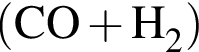 \ChemForm левая круг­лая скоб­ка CO плюс H_2 пра­вая круг­лая скоб­ка 