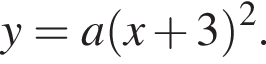 y=a левая круг­лая скоб­ка x плюс 3 пра­вая круг­лая скоб­ка в квад­ра­те .