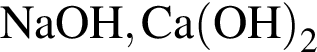 \ChemFormNaOH, Ca левая круг­лая скоб­ка OH пра­вая круг­лая скоб­ка _2