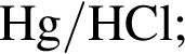 \ChemFormHg / HCl;