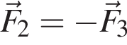 \vecF_2= минус \vecF_3