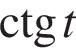 \ctg t