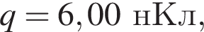 q = 6,00нКл,