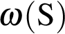 \ChemForm\omega левая круг­лая скоб­ка S пра­вая круг­лая скоб­ка 