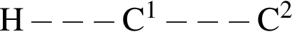 \ChemFormH минус минус минус C в сте­пе­ни 1 минус минус минус C в квад­ра­те 