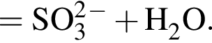 \ChemForm= SO_3 в квад­ра­те в сте­пе­ни м инус плюс H_2O.