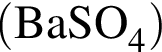 \ChemForm левая круг­лая скоб­ка BaSO_4 пра­вая круг­лая скоб­ка 