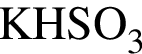 \ChemFormKHSO_3